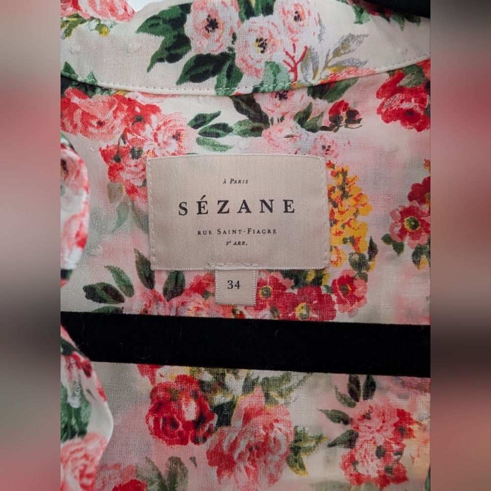 NWOT Sézane Adèle Floral Dress- Size US2 - Picture 6 of 9